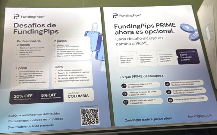 Volantes impresos FundingPips